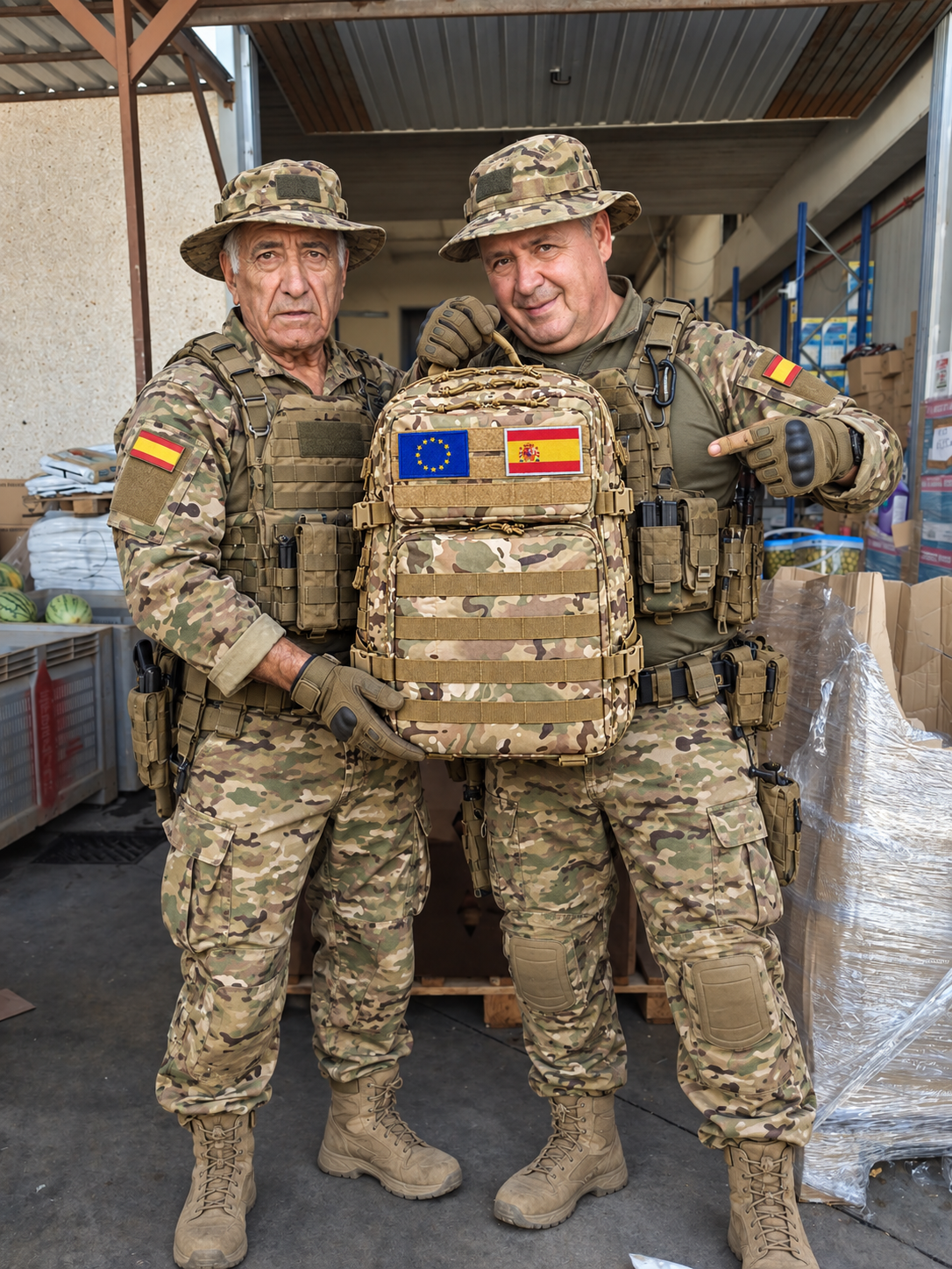 🎒 Mochila Táctica Militar 45L – Camuflaje Arena