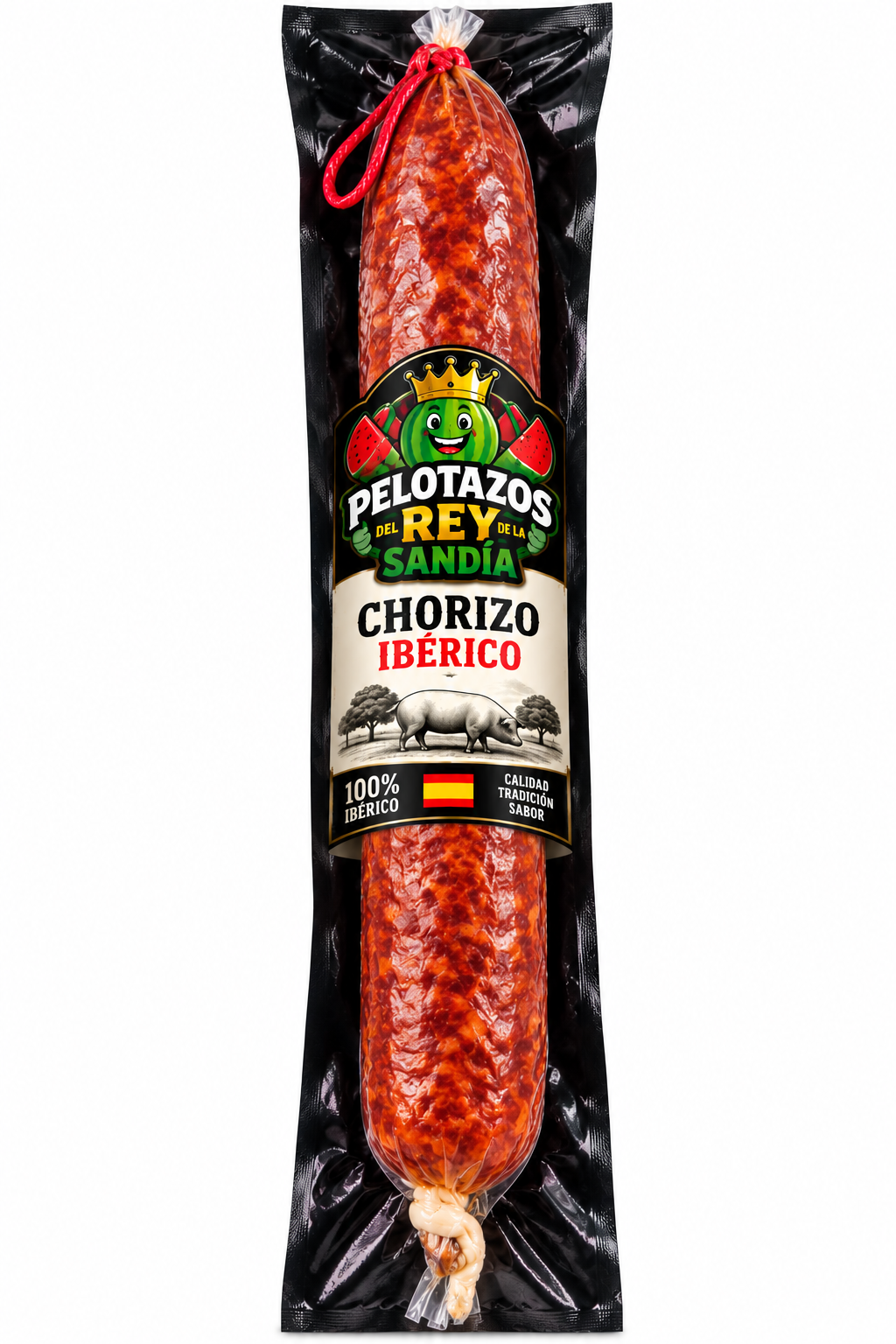 Chorizo Ibérico – Barra aprox. 1,200 kg | Pelotazos del Rey de la Sandía