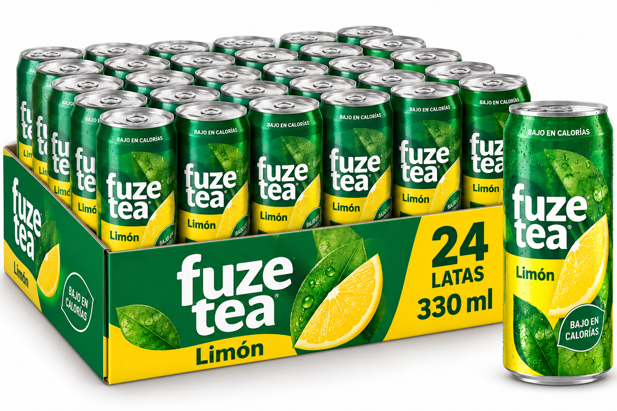 Fuze Tea Limón – Pack de 24 Latas de 330 ml