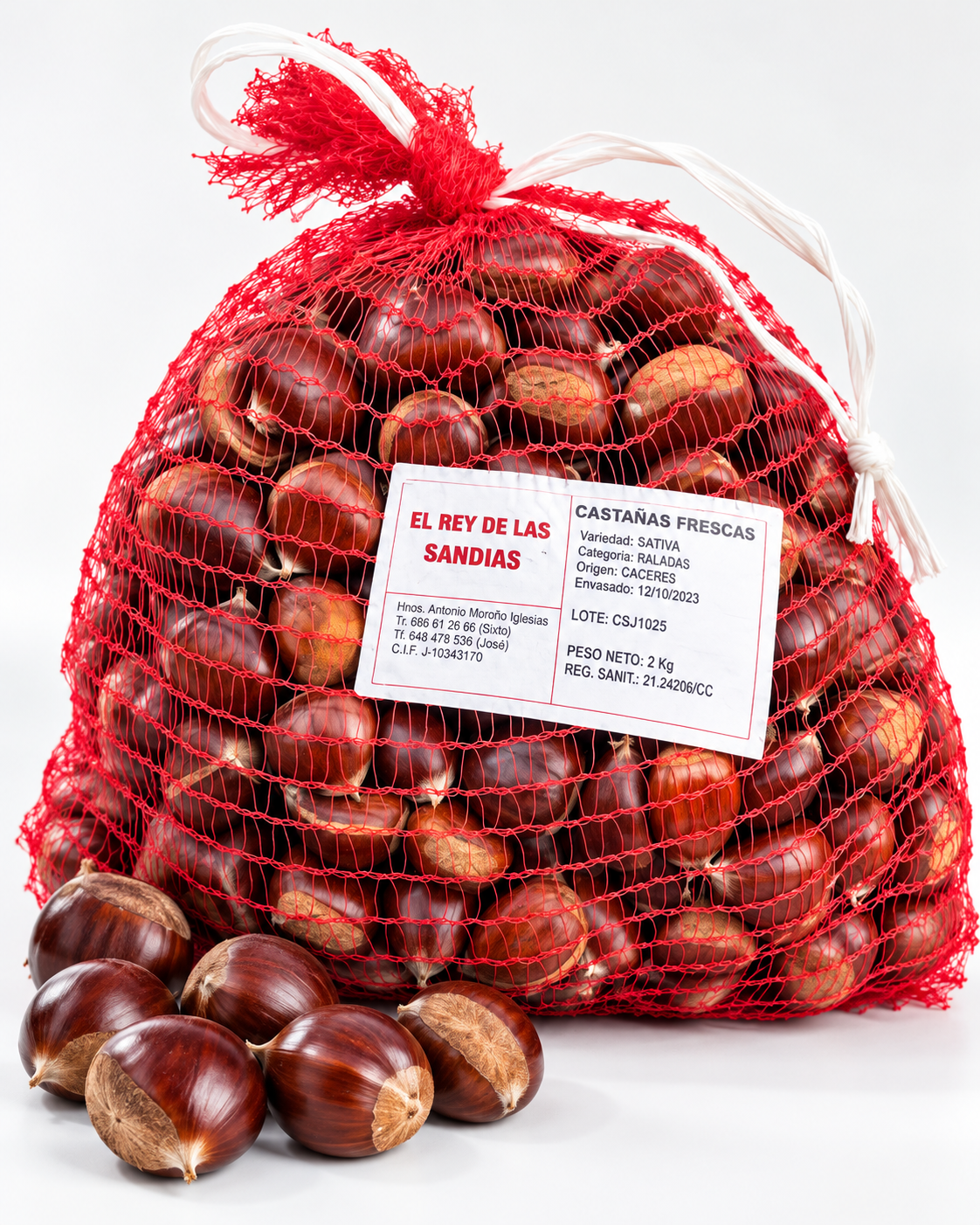 Castañas Frescas de Cáceres – Bolsa de 2 kg | Calidad Extra