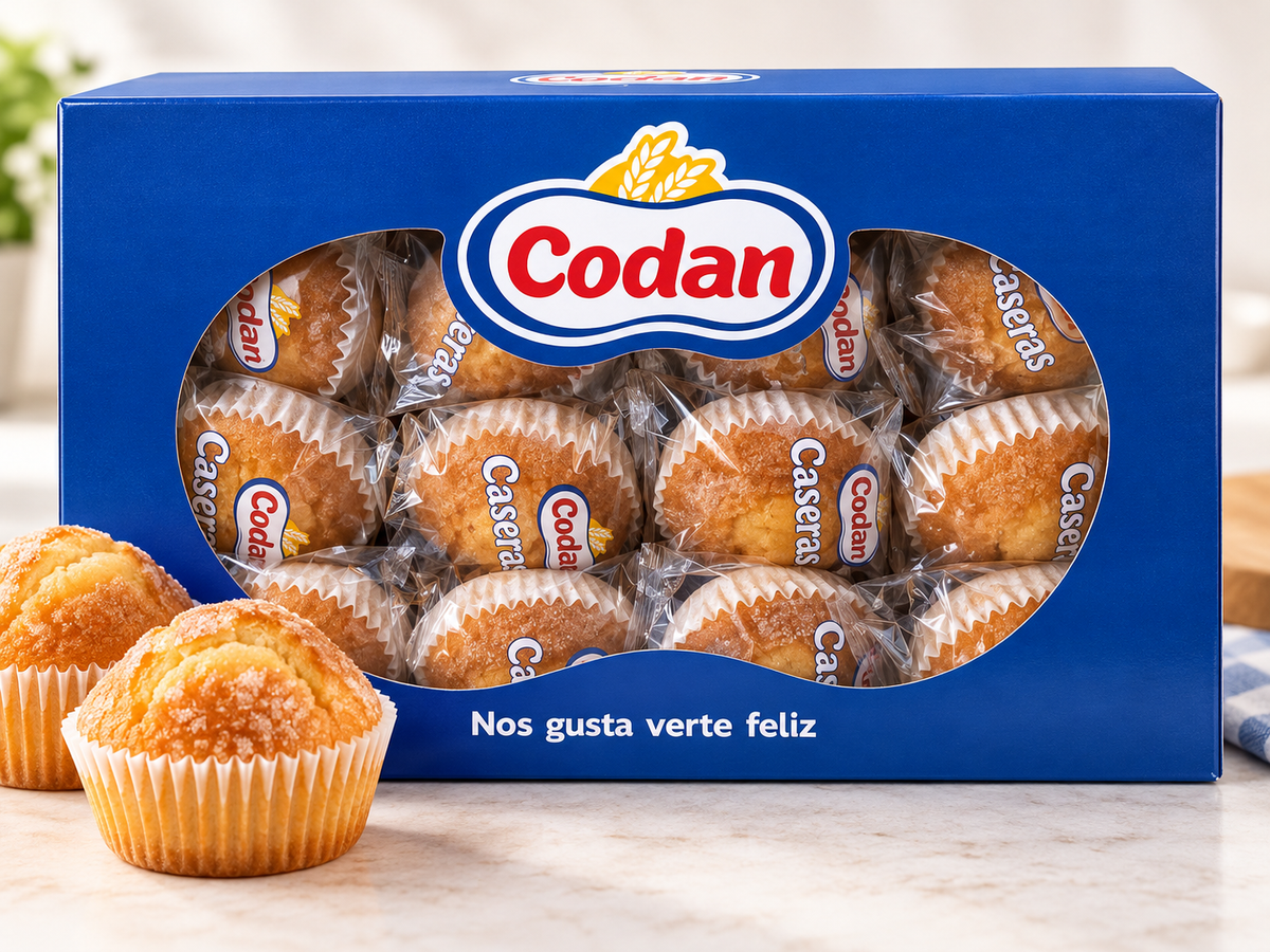 Magdalenas Caseras Codan – Caja de 780 g