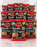 Pack 12 Unidades Pan Tostado Tomate & Orégano Fina Panaderos 160 g