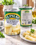 Pack 6 Latas de Tallos de Espárragos Blancos Pelados El Pilar 390 g