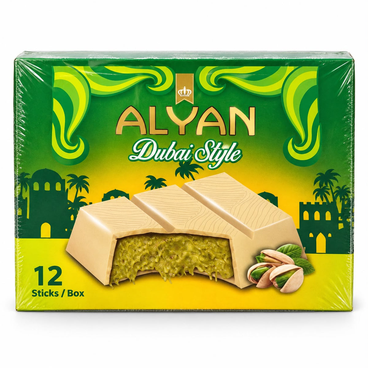 ALYAN Dubai Style – Caja de 12 Dulces de Pistacho